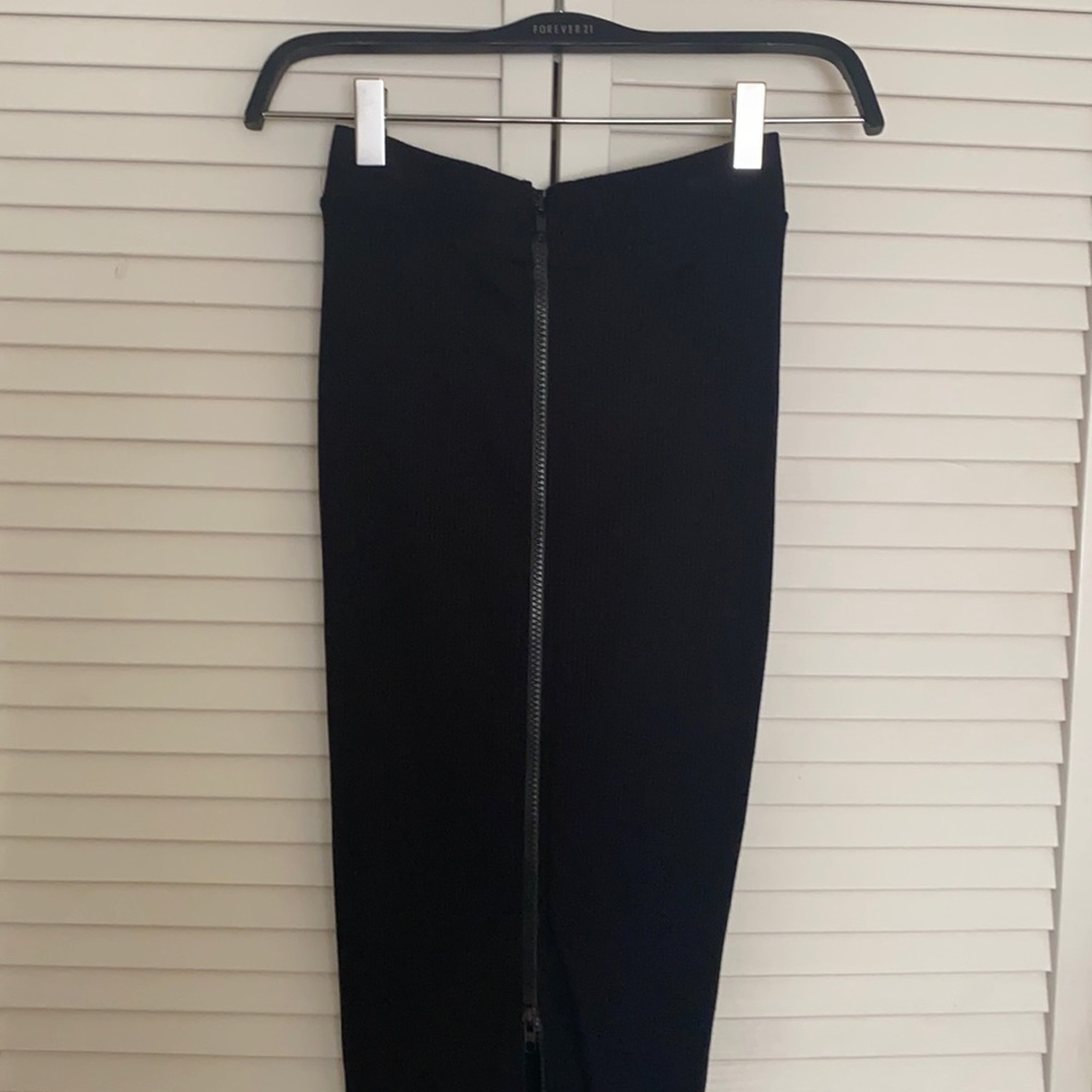 MIDI zipper skirt